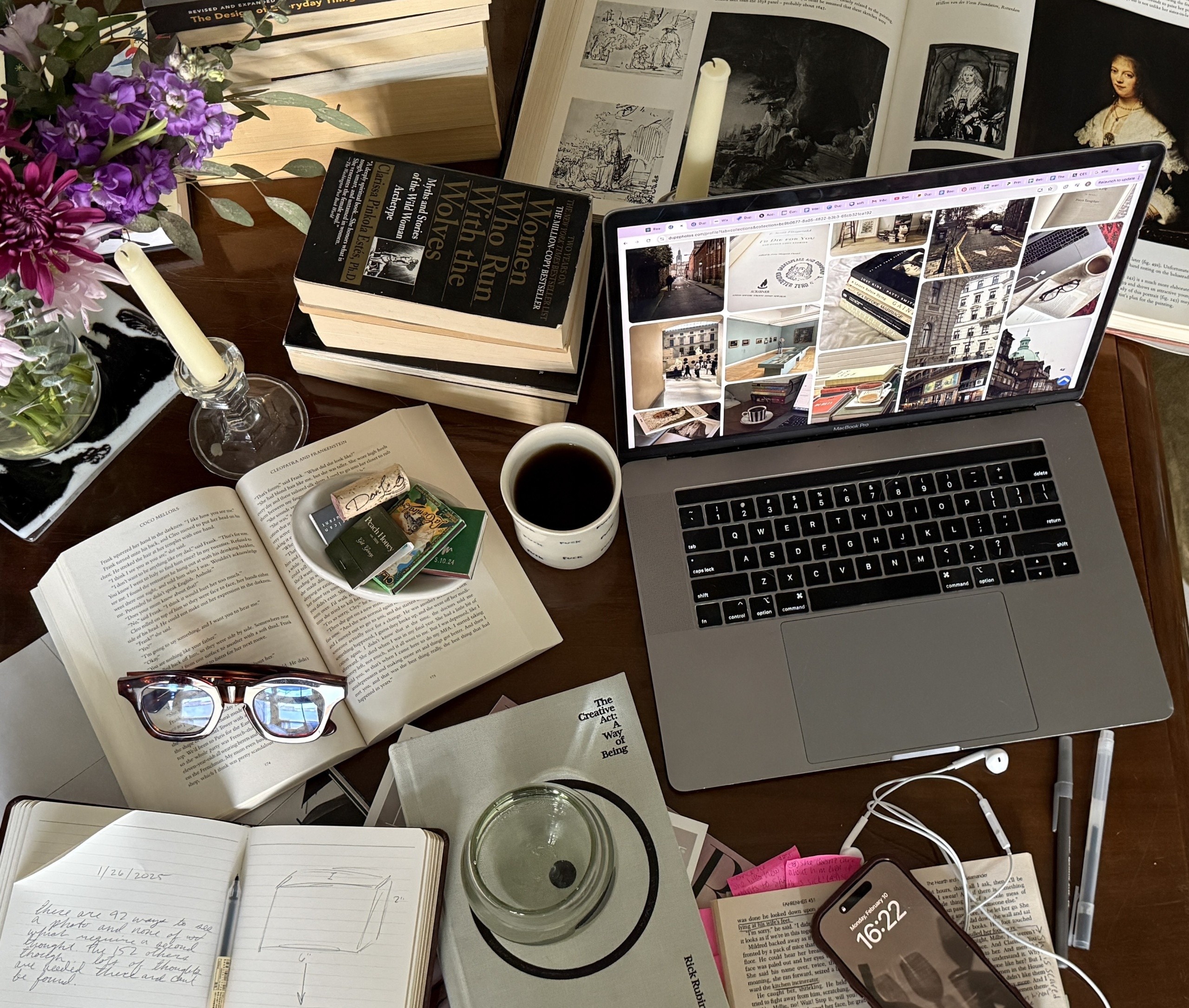Photo of a laptop on a working desk